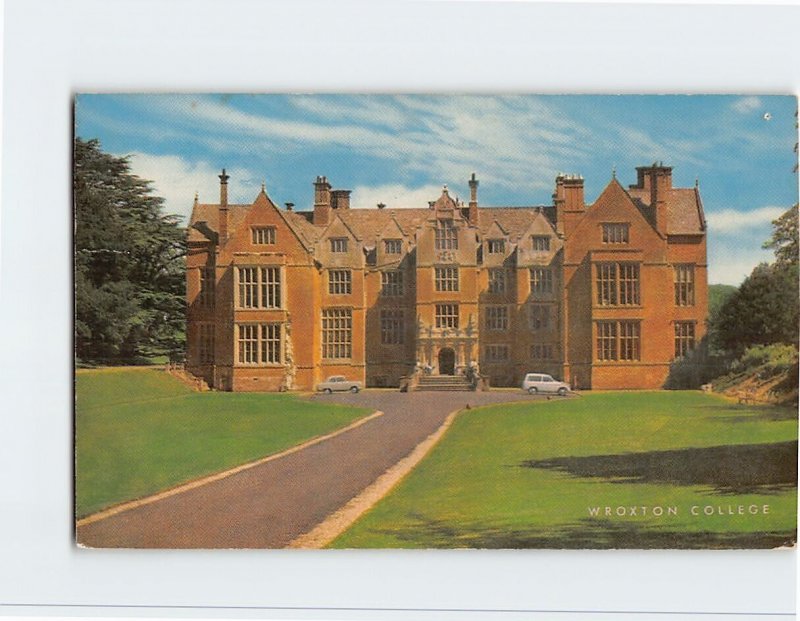 Postcard Wroxton College, Wroxton, England