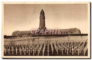 Douaumont ossuary and Old Postcard National Cemetery (17000 tombs)