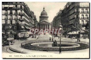 Postcard Old Paris Ve Soufflot Street and Pantheon