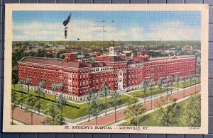 Vintage Postcard 1958 St. Anthony's Hospital Louisville Kentucky