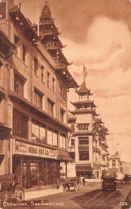 CHINATOWN SAN FRANCISCO CALIFORNIA POSTCARD (c. 1910)