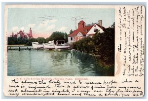 1905 U.S. Life Saving Station Jackson Park Chicago IL Liberty IN Postcard