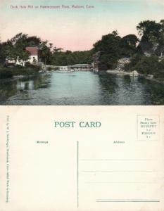 MADISON CT DUCK HOLE MILL ON HAMMONASETT RIVER ANTIQUE POSTCARD