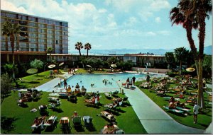 Vtg Las Vegas Nevada NV Stardust Hotel Swimming Pool Poolside Postcard