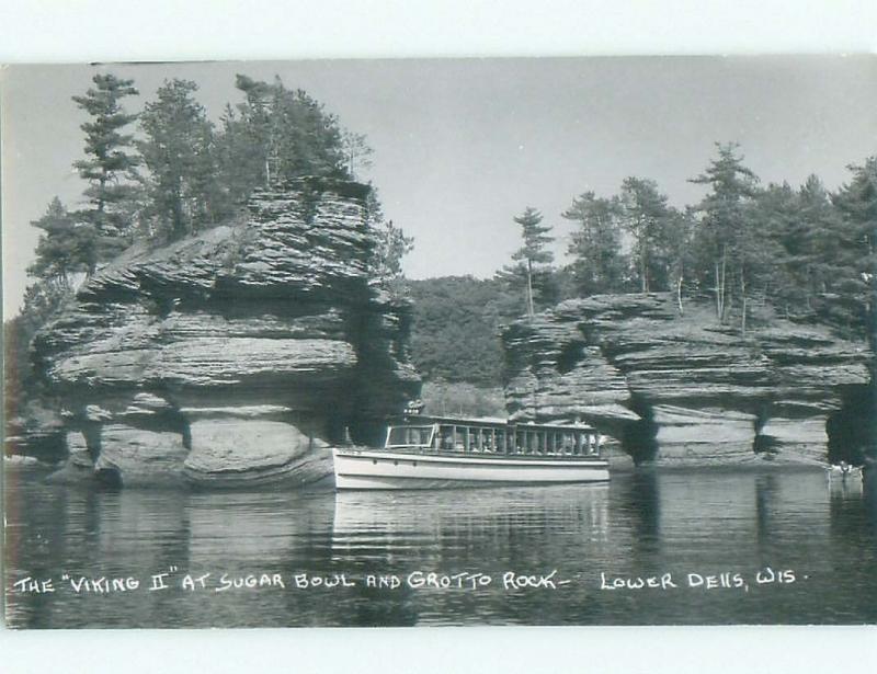 old rppc NICE VIEW Wisconsin Dells - Near Baraboo & Portage WI i8630