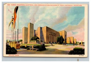 Vintage 1936 Postcard Electrical & Communications Building Texas Centennial Expo