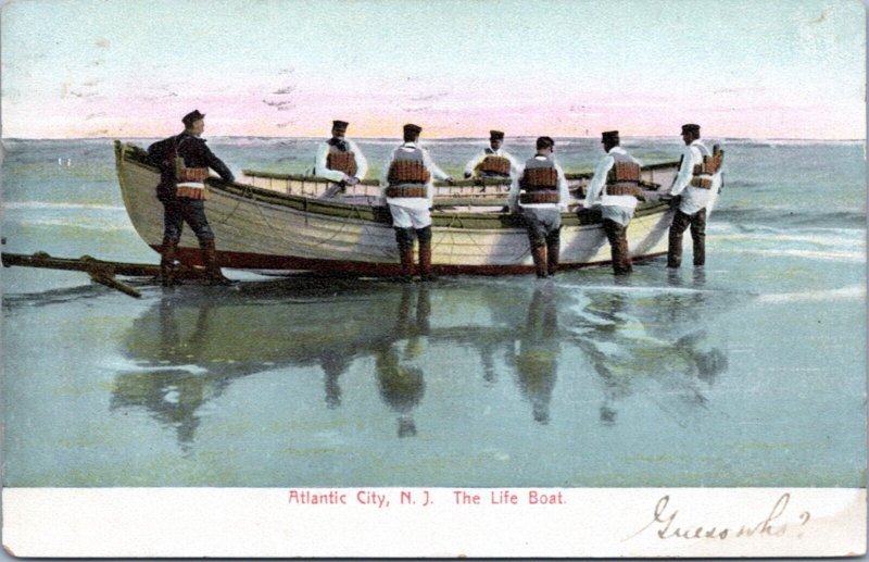 Postcard NJ Atlantic City - The Life Boat