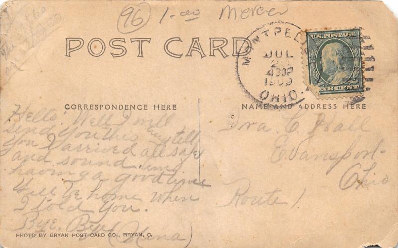 F33/ Celina Ohio RPPC Postcard 1909 High School Building 