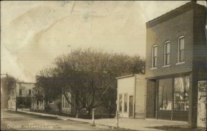 Porter IN Street Scene & Store 1912 Used Real Photo Postcard
