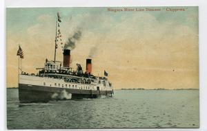 Steamer Chippewa Niagara River Line Ship New York 1910c postcard