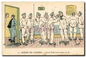 Postcard Old Army Fancy A visit to Shooters Infirmary Doctor Q