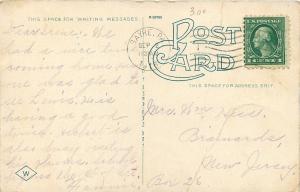 Sayre Pennsylvania~Keystone Park Pavilion~1916 Postcard