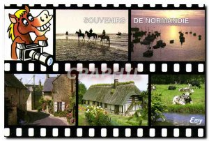 Modern Postcard Souvenir de Normandie