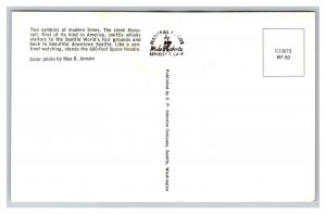 Seattle World's Fair Monorail Space Needle Postcard Downtown Seattle Washington