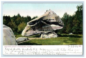 1906 View Of Balance Rock Lanesboro Massachusetts MA Unposted Antique Postcard