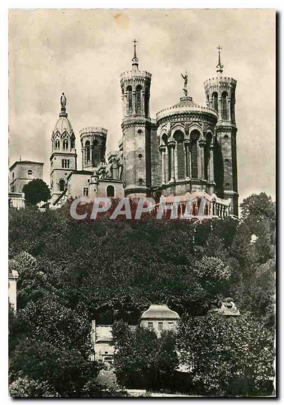 Postcard Modern Lyon apse of the Basilica of Fourviere