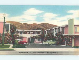 Unused Linen VIKING MOTEL Ventura California CA M5659-22