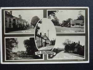 Essex GREAT DUNMOW 5 Image Multiview - Old RP Postcard