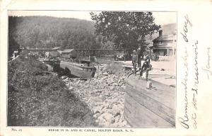 Bolton Basin, New York USA D & H Canal Unused, Undivided back Era (1901 - 190...