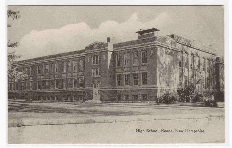 High School Keene New Hampshire postcard