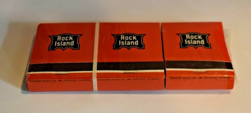 6 Rock Island Railroad 20 Strike Matchbooks