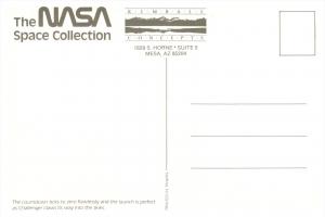 Challenger  taking off