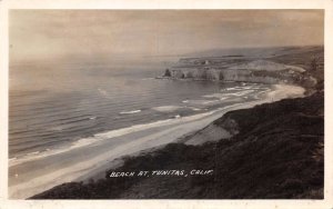 Tunitas California Beach Scene Birds Eye View Real Photo Postcard AA75477