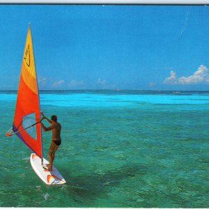 c1980s Q. Roo, Mexico Caribe Mexicano Windsurfing Turquoise Sea 4x6 PC M19