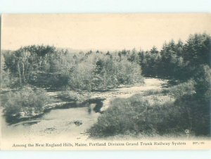 Pre-1907 NATURE SCENE New England Hills - Near Portland Maine ME AD8771