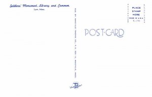 Postcard LIBRARY SCENE Lynn Massachusetts MA AU7187