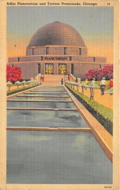 Chicago Illinois~Adler Planetarium & Terrazo Promenade~Levy Circulating Co Pc