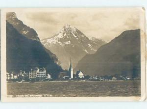 old rppc PANORAMIC VIEW OF TOWN Lucerne - Luzern Switzerland HM2340