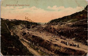 Section of the Panama Canal Postcard PC312