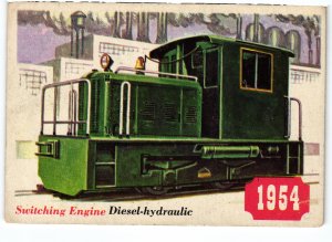 13771 Topps Chewing Gum Card, Railroad Series, No. 45, Switching Engine 1954