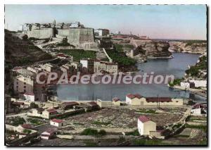 Postcard Modern Navy Bonifacio And The Upper Town