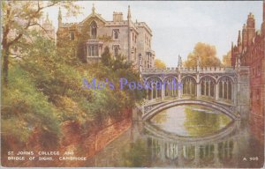 Cambridgeshire Postcard - Cambridge, St Johns College & Bridge of Sighs  DC2276