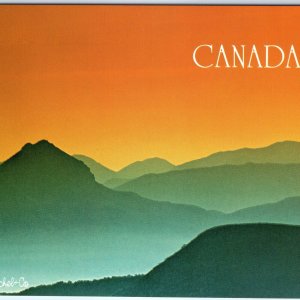 c1980s Canada Mountains Sunset Landscape Edition Art Michel Co Lg Glossy PC M28