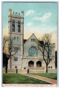 1907 Ried Memorial United Presbyterian Church Richmond Indiana IN Postcard