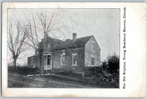 c1910s Nauvoo, IL Old Brigham Young Residence House Litho Photo PC ILL A189