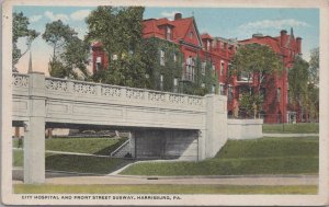 Postcard City Hospital and Front Street Subway Harrisburg PA