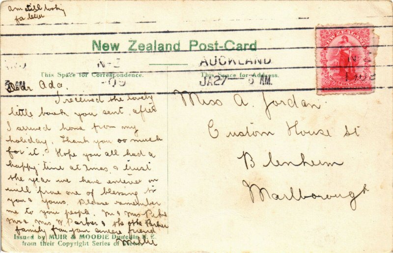 PC CPA JUDAICA, JEWISH SYNAGOGUE, AUCKLAND, NEW ZEALAND, Postcard (b20091)