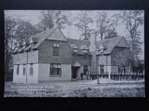 Essex Woodford Bridge BARNARDO BOYS HOME & SATURDAY FUND ADVERT c1912 Postcard