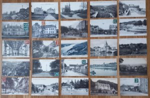 1900-1920 LOT OF 25 EUROPEAN POSTCARDS FRANCE ROME ATTRACTIONS LANDSCAPES 2235