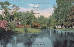 Greetings From Woodcrest Channel Lake Antioch Illinois 1946