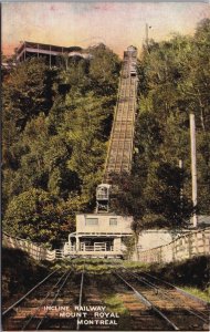 Canada Incline Railway Mount Royal Montreal Postcard C093