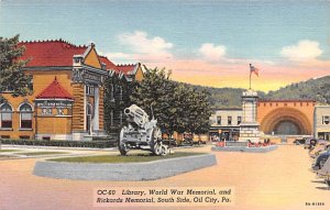 Library, World War Memorial, & Rickards Memorial Oil City, Pennsylvania PA  