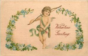 VALENTINE'S DAY-SILK-CUPID HOLDING BOW & ARROW-K55531