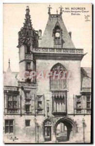 Old Postcard Bourges Palais Jacques Coeur Entree