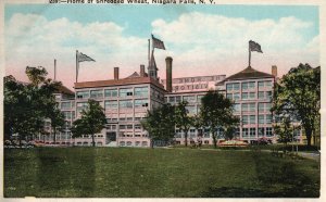 Vintage Postcard 1920's Home of Shredded Wheat Niagara Falls New York N. Y.