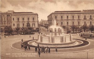 Lot183 bari italy fountain in piazza Roma and via Vittorio veneto